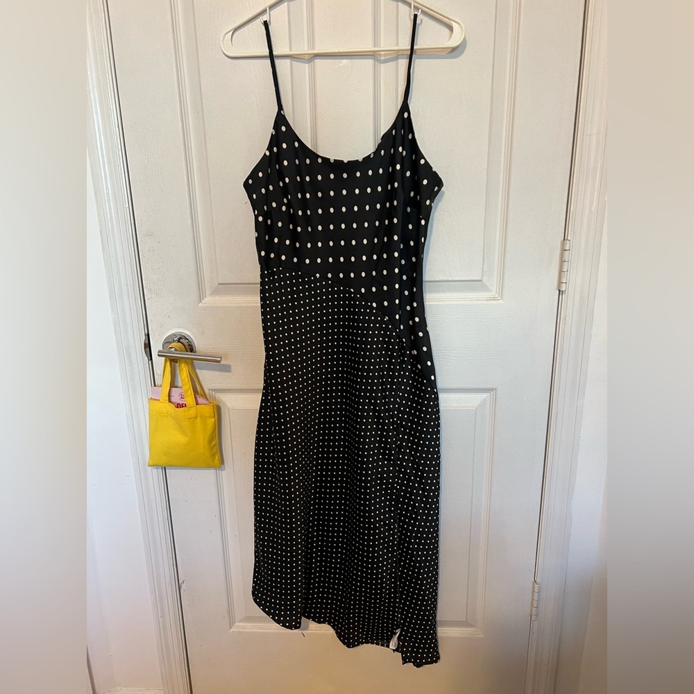 Asymmetrical Midi Slip Dress
